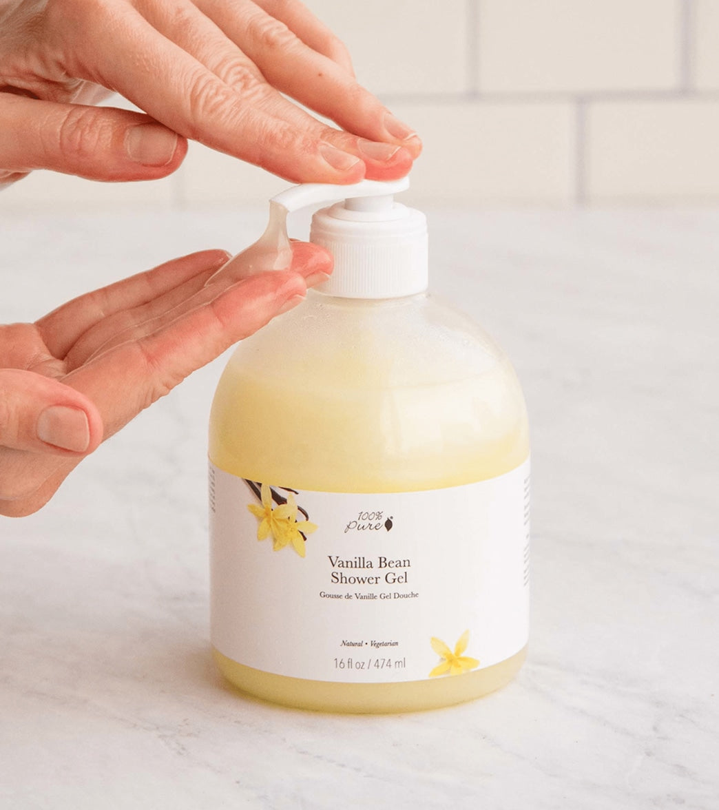 100% Pure Vanilla Bean Shower Gel 16oz