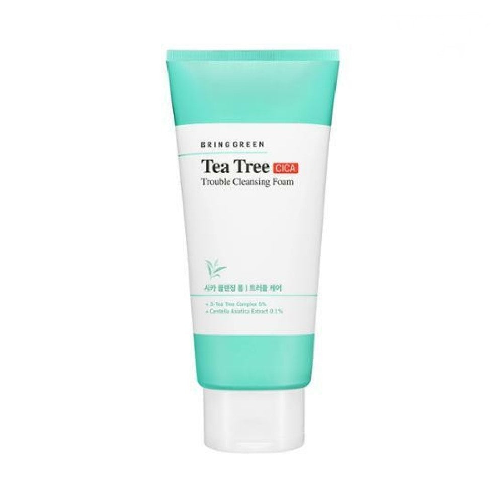 BRING GREEN Tea Tree Cica Trouble Cleansing Foam 10.14 fl. oz.