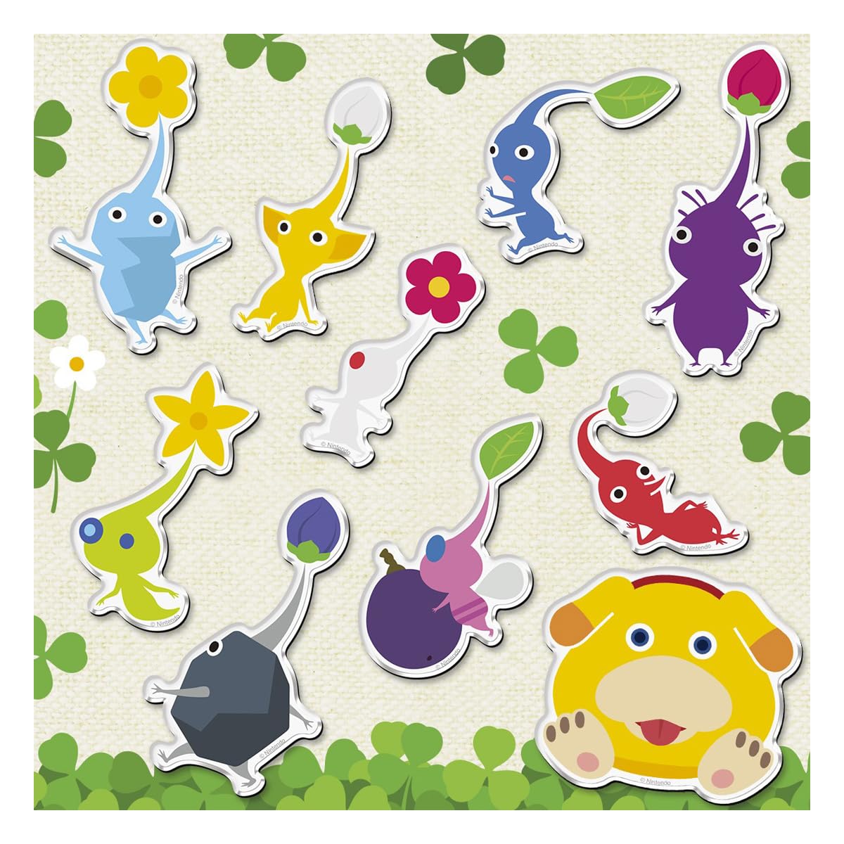 Bandai Pikmin Magnets 14pc Candy Toy Gum