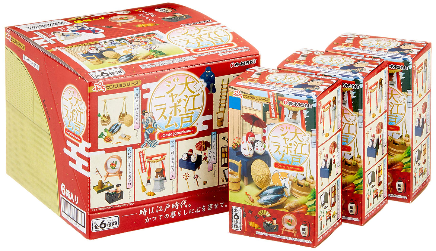 RE-MENT 505954 Oedo Japonisme 1 Box 6 Pcs. Set