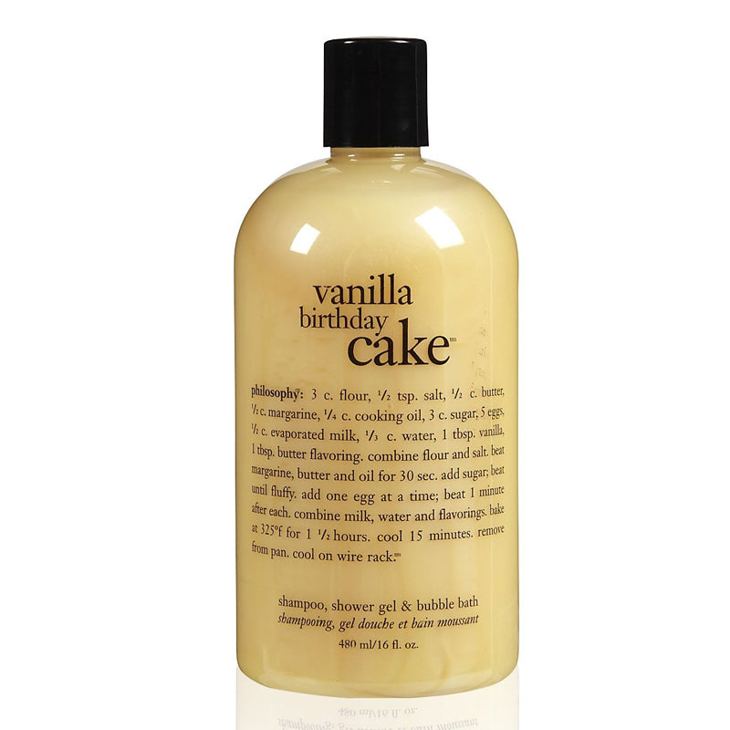 PHILOSOPHY | Vanilla Birthday Cake Shampoo, Shower Gel & Bubble Bath