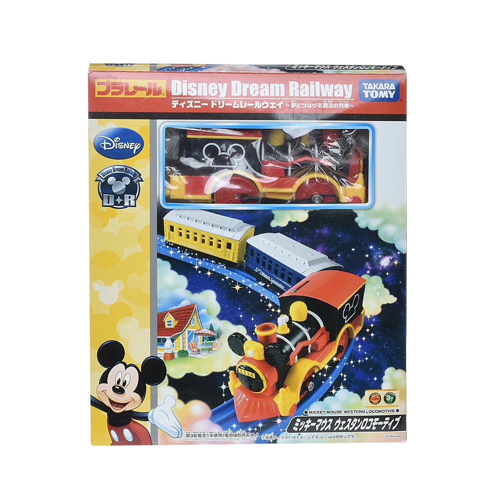 TAKARA TOMY Pla-Rail Plarail Disney Dream Railway Mickey Western Locomotive 497127