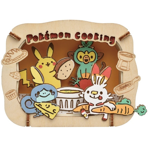 Pokemon Center Original Paper Theater Wood Style Pokémon Cooking