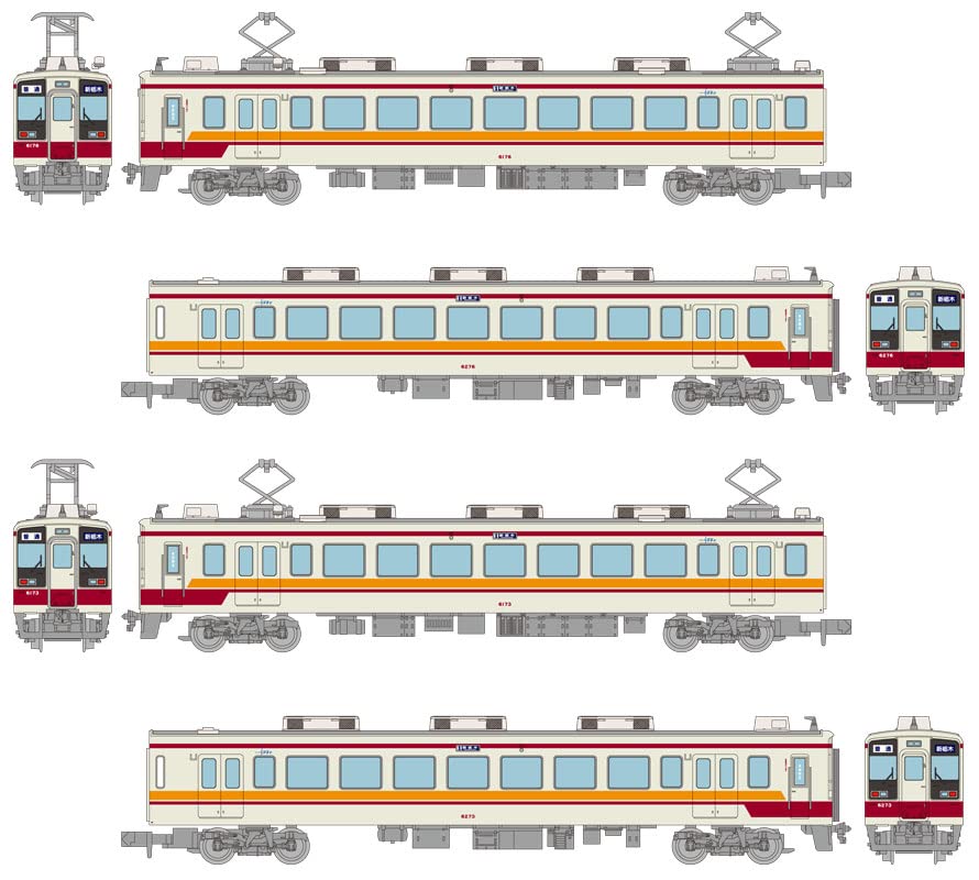 TOMYTEC Goodbye Tobu Railway Series 6050 From Aizu Tajima To Shin-Tochigi 4 Cars Set N Scale