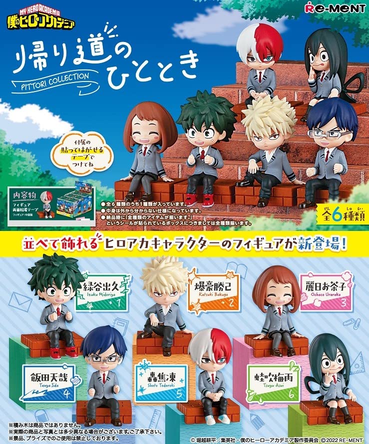 RE-MENT My Hero Academia A Moment On The Way Home 6Pcs Box