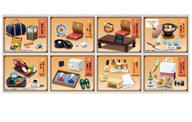 RE-MENT Beach Side Onsen Inn Yu-Nami 8Pcs Complete Box
