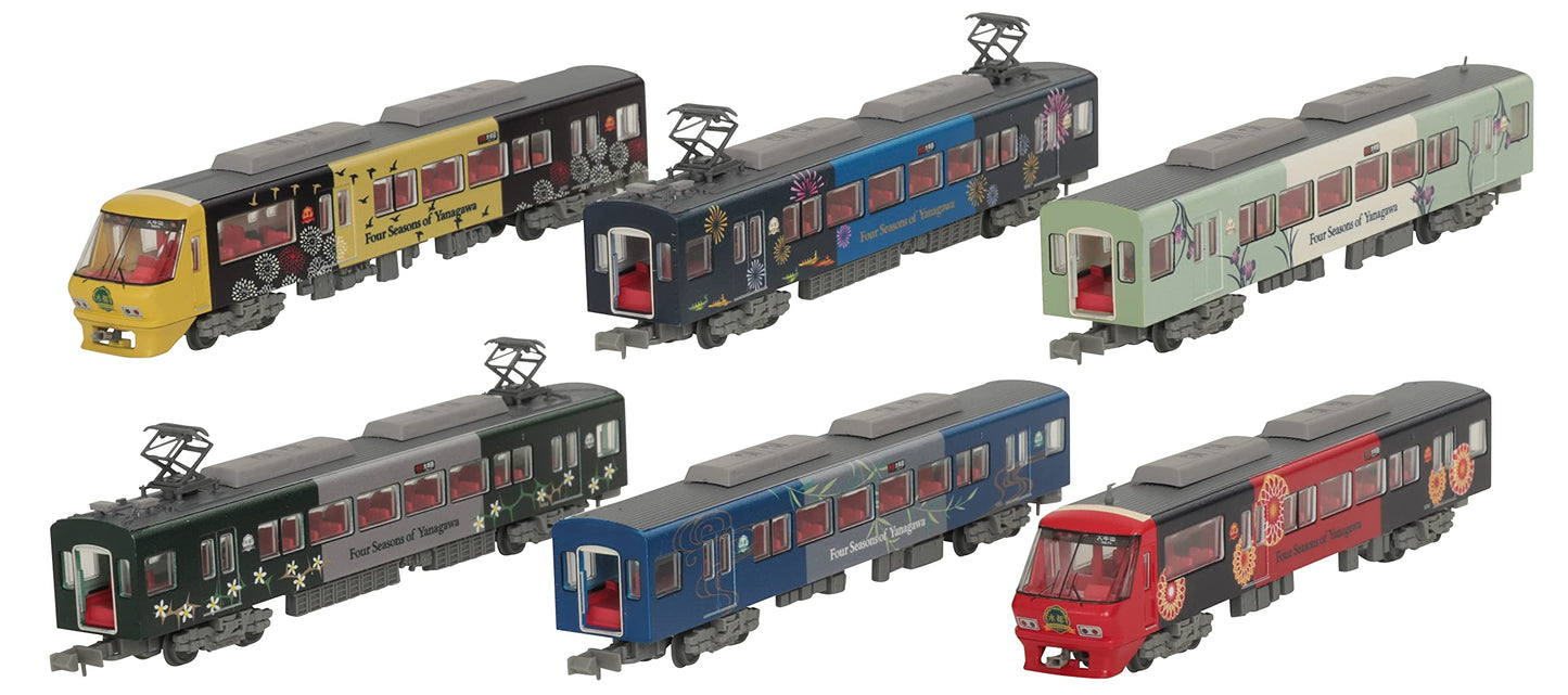 Tomytec Japan Railway Collection Type 8000 Yanagawa Sightseeing Train Suito 6 Car Set 319108