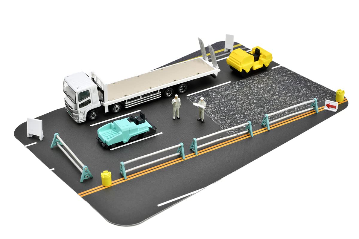 Tomytec Japan Truck Collection Trakore Road Construction Site Set Diorama Supplies