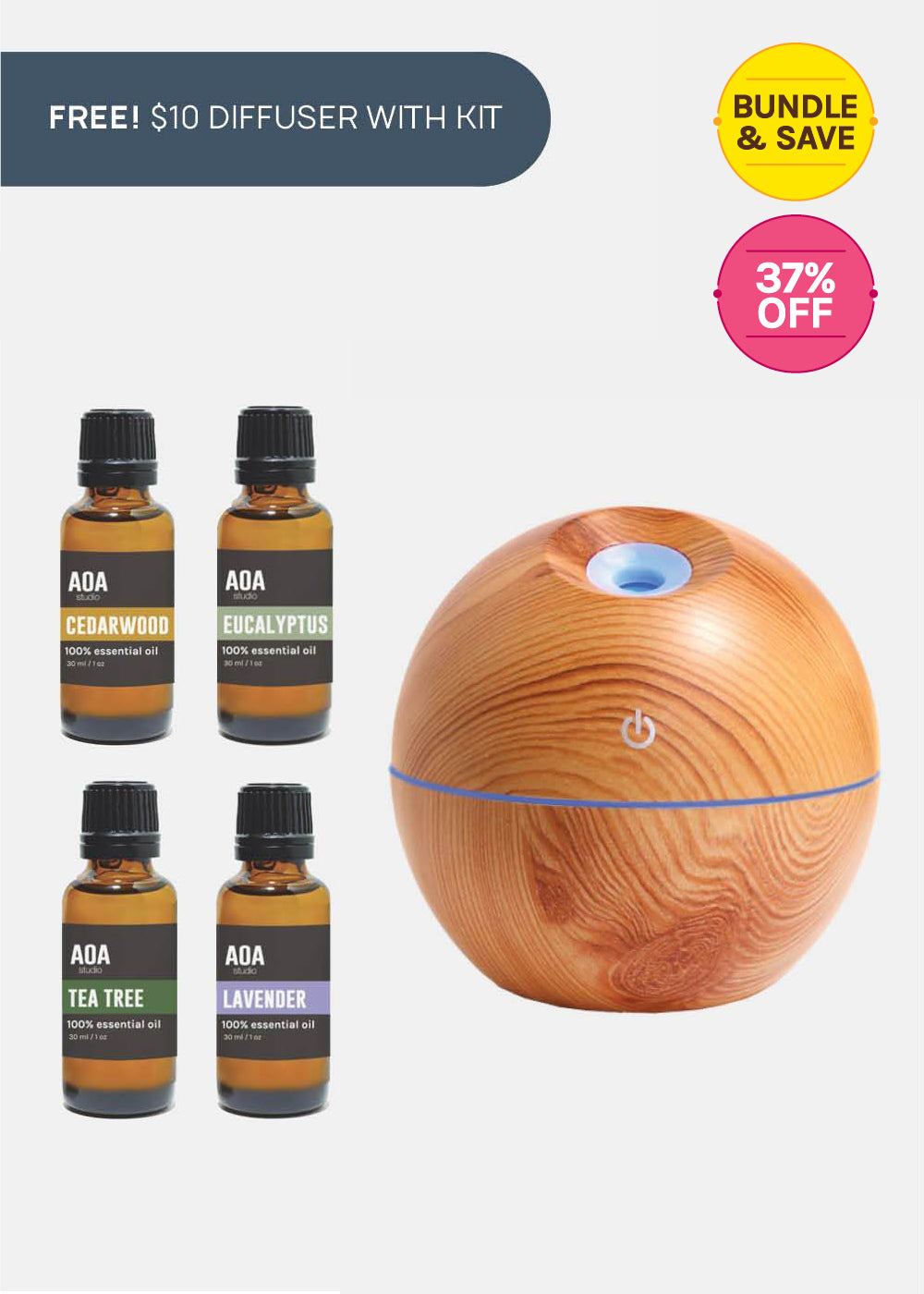 AOA Essential Oils + Diffuser Kit - Calm