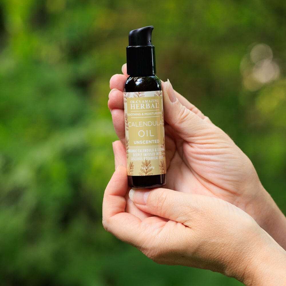 Calendula Oil with Licorice Root Bath & Body Ora's Amazing Herbal 2 oz