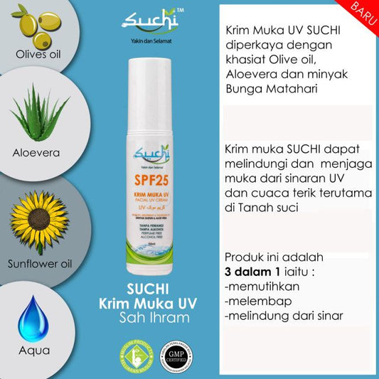Suchi, Krim Muka UV SPF 25, 50 ml