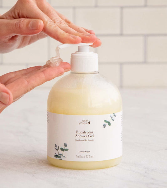 100% Pure Eucalyptus Shower Gel 16oz