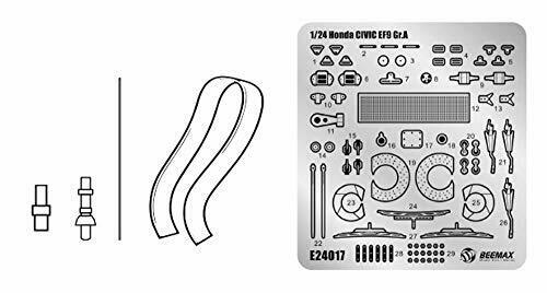 Beemax , Aoshima Detail Up Parts For Honda Civic Ef9 Gr.a Ver.