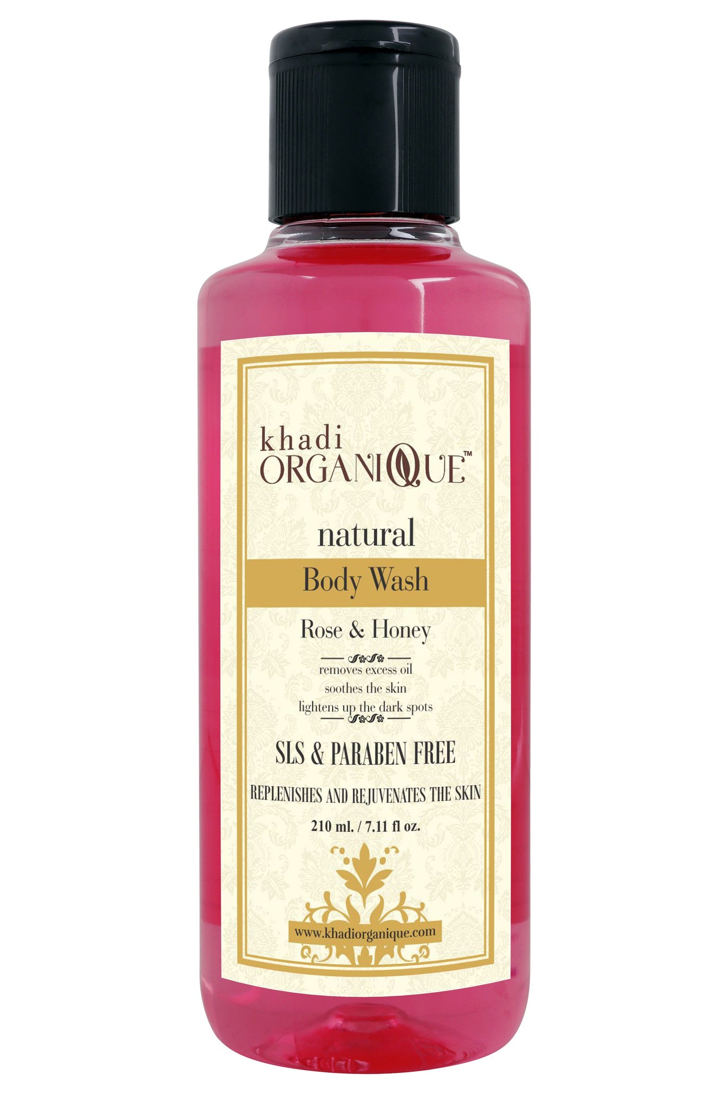 KHADI ORGANIQUE Rose & Honey Body Wash