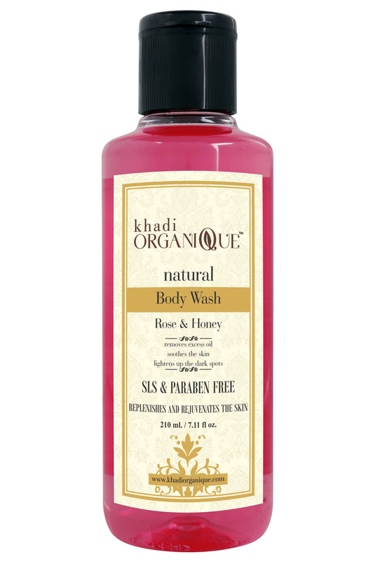 KHADI ORGANIQUE Rose & Honey Body Wash