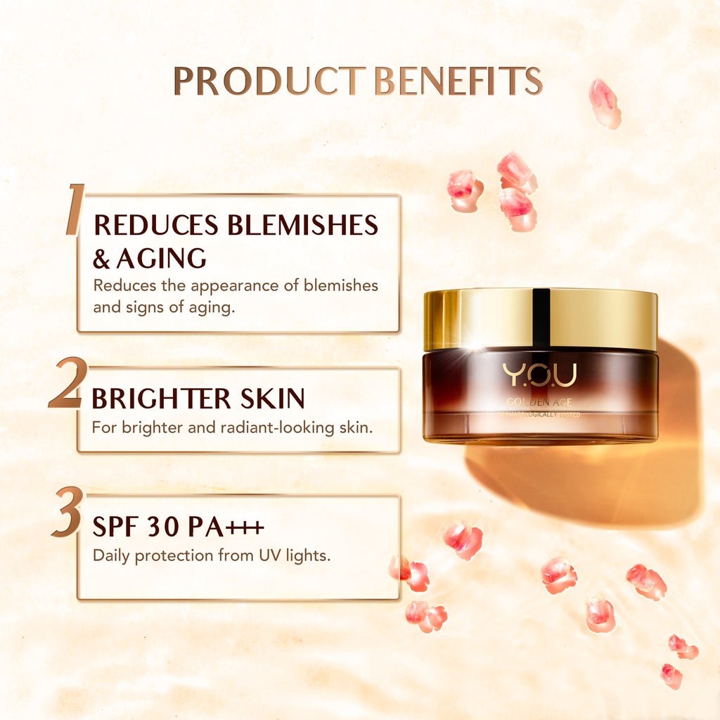 Y.O.U , Golden Age Illuminating Day Cream , 30 G