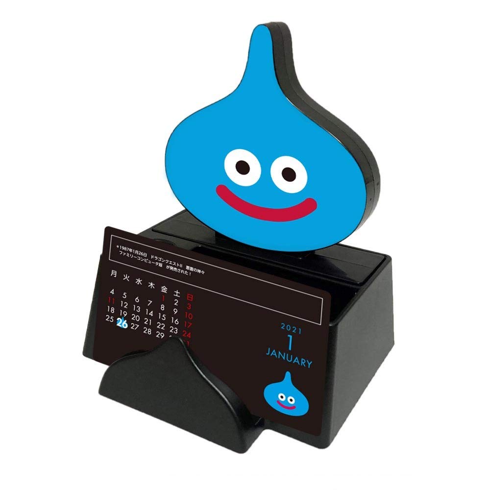 Square Enix Dragon Quest Smile Slime Desk Organizer Calendar Slime - Desk Calendar