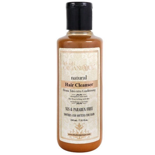 KHADI ORGANIQUE Henna Tulsi Extra conditioning Hair Cleanser