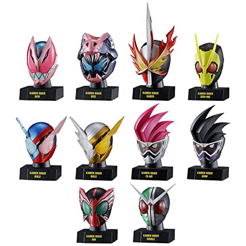 BANDAI CANDY Kamen Rider Mask History 1 10Pack Box Candy Toy