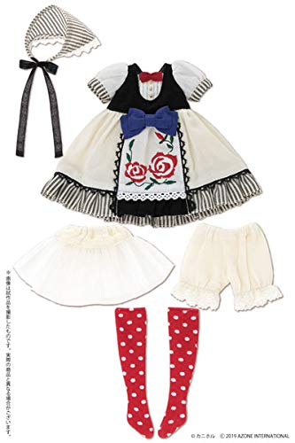 Lss For Betsy Mccall Pureneemo  Rose Maiden One Piece Set ~By Kanihoru~  White X Stripe (For Doll)