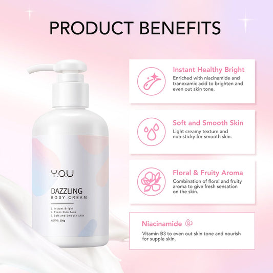 Y.O.U ,  Dazzling Body Cream , 200 G