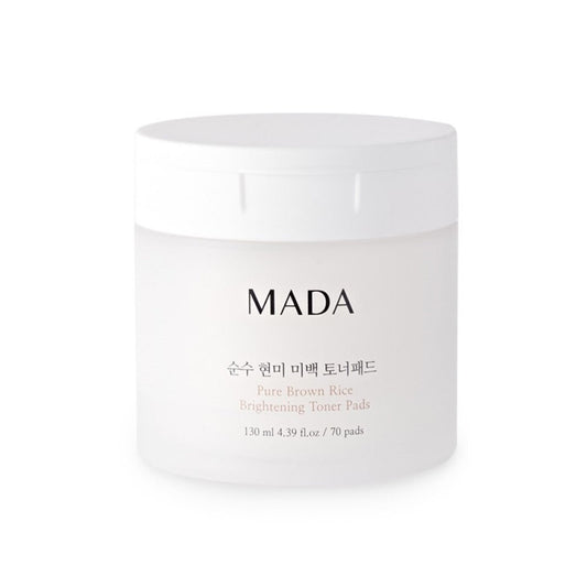 MADA Pure Brown Rice Brightening Toner Pads 130ml (70Pads, 4.39 fl. oz)