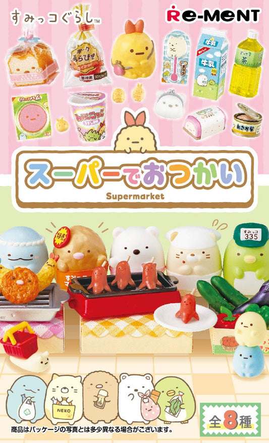 RE-MENT Sumikko Gurashi Errand At The Supermarket 1 Box 8 Pcs Set