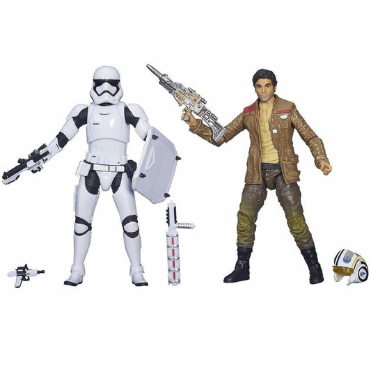 Star Wars The Force Awakens Black Series Poe Dameron & Stormtrooper Takara Tomy