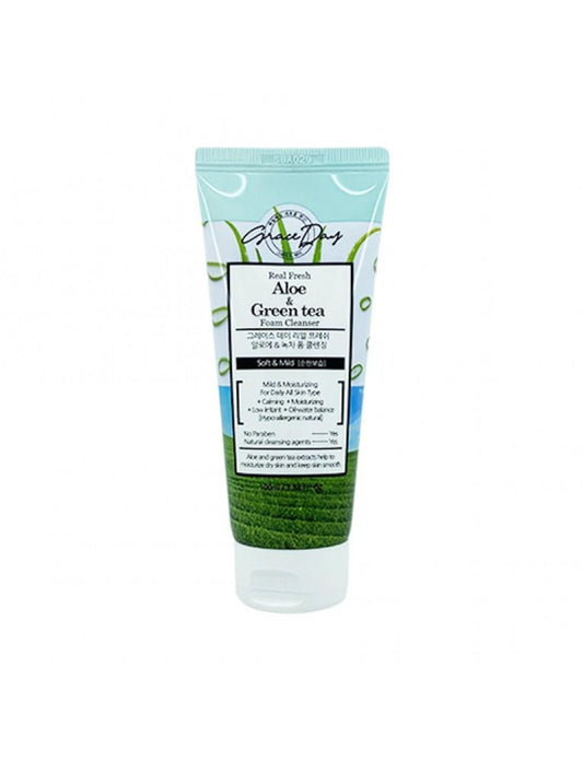 GRACE DAY Real Fresh Aloe & Green Tea Foam Cleanser 100ml